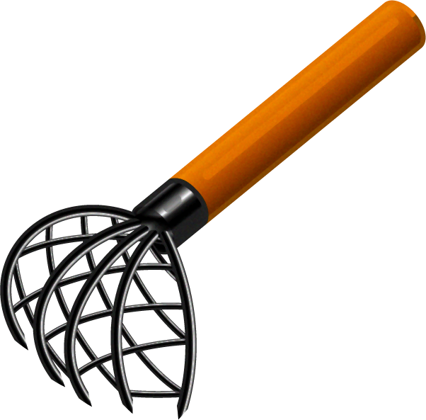 編み付き熊手イラスト