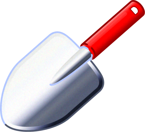 スコップのイラスト