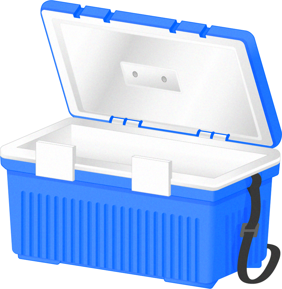 クーラーボックスのイラスト