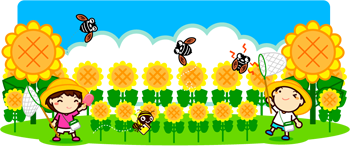 夏休みをイメージしたイラスト