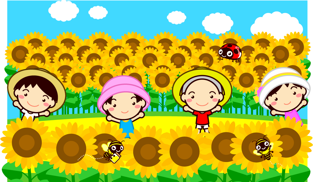 7月と夏を連想させるイラスト