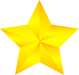 一枚星イラスト