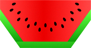 スイカのイラスト/折り紙