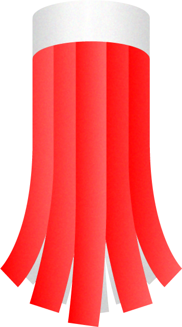 吹き流しイラスト/折り紙