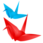 折り鶴イラスト/折り紙