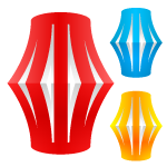 提灯イラスト/折り紙