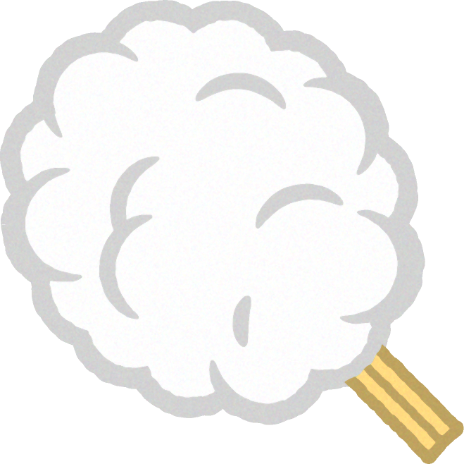 ふわふわワタアメのイラスト