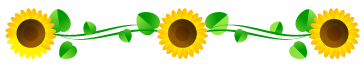 向日葵フレームのイラスト/縦2