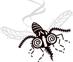 蚊のイラスト/フラフラ