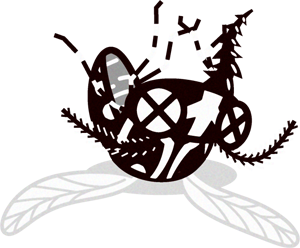 蚊のイラスト/仰向け