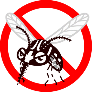 蚊禁止のイラスト