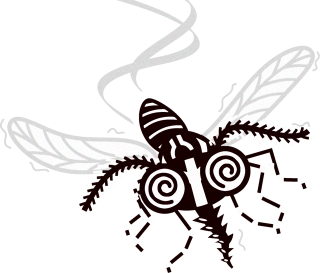 蚊のイラスト/フラフラ