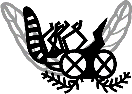 死んでいる蚊のイラスト