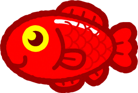 かわいい金魚イラスト