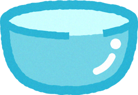 金魚すくいの入れ物イラスト