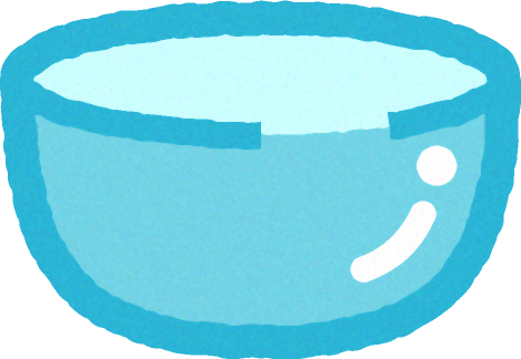 金魚すくいの入れ物イラスト