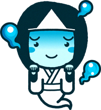 幽霊のイラスト/女