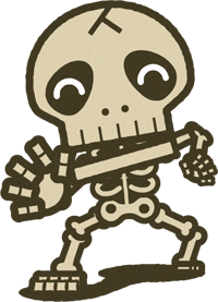 骸骨のイラスト