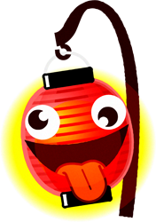 提灯お化けのイラスト