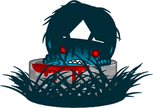 井戸から幽霊イラスト