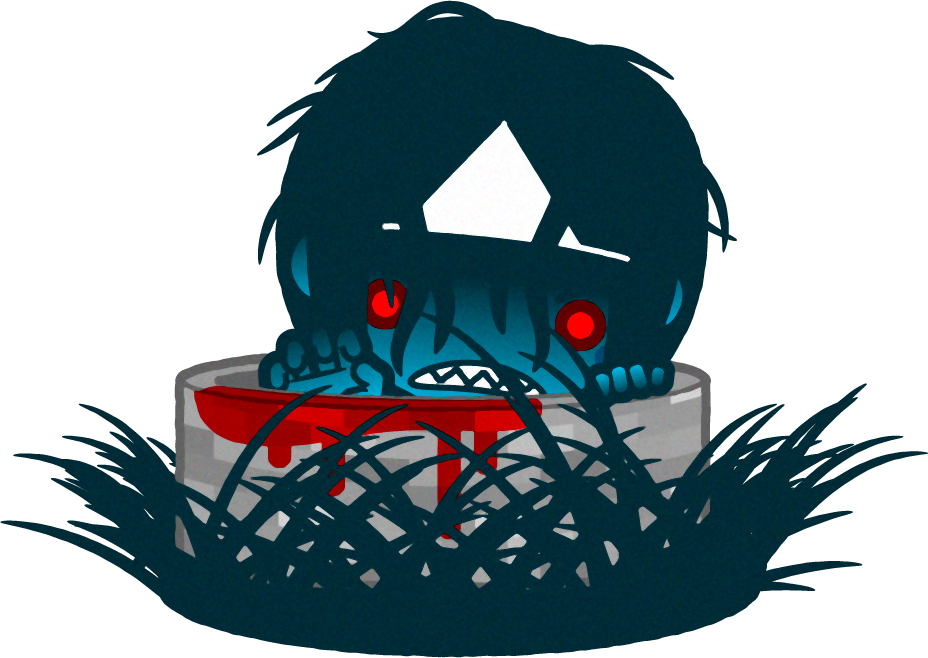 井戸から幽霊イラスト