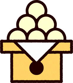 月見団子のイラスト