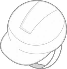 防災ヘルメットのイラスト