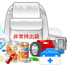 防災の道具イラスト