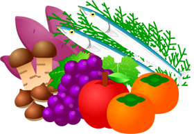 秋の味覚イラスト