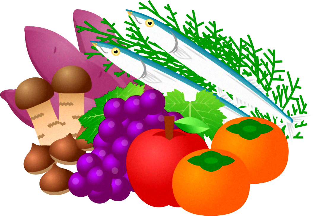 秋の味覚イラスト