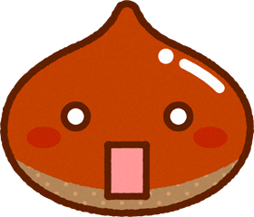 栗イラスト/驚き、えぇ？