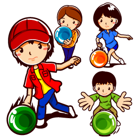 ボウリングのイラスト