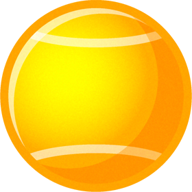 テニスボールのイラスト