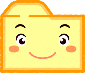 かわいいフォルダーのイラスト
