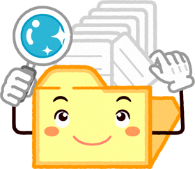 フォルダーのイラスト/テキストを取り出す