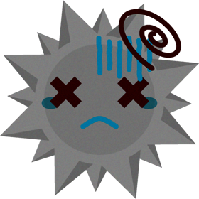 PCウィルスのイラスト/弱体化