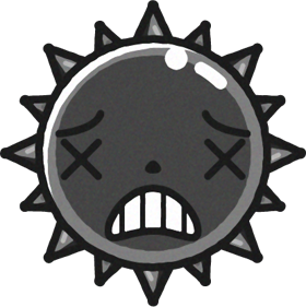 コンピューターウィルスのイラスト/弱体化