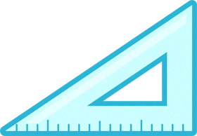 三角定規のイラスト/正三角形