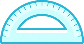 分度器のイラスト