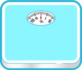 体重計のイラスト/アナログ