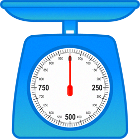 上皿式はかりのイラスト/1kg用