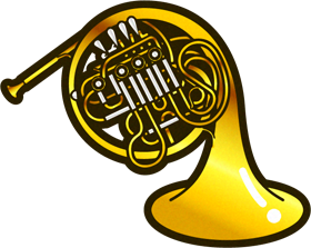 ホルンのイラスト