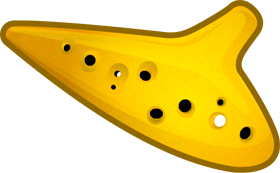 オカリナのイラスト