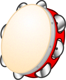 タンバリンのイラスト