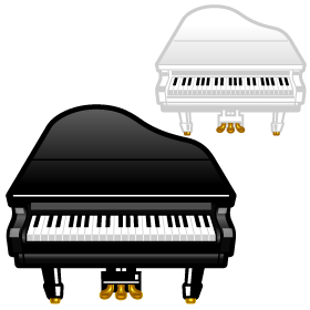 グランドピアノのイラスト