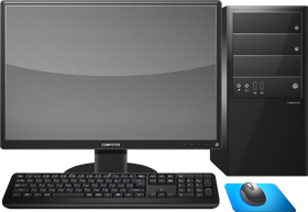 ディスクトップパソコンのイラスト