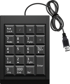 テンキーボードのイラスト