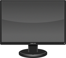 液晶ディスプレイのイラスト