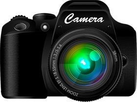 一眼レフデジカメのイラスト