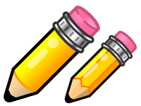 鉛筆イラスト/消しゴム付き